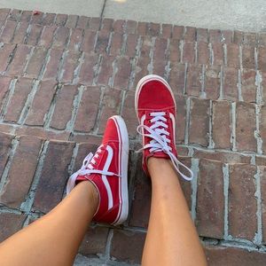 Red Old Skool vans